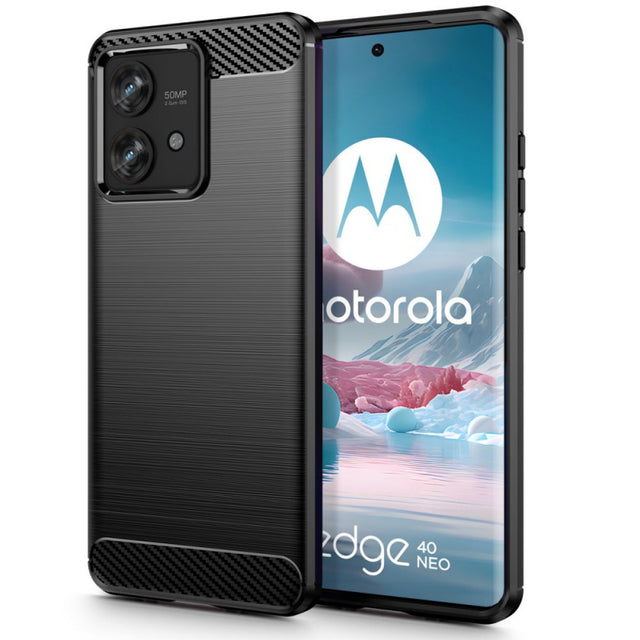 Husa pentru Motorola Edge 40 Neo, Tech-Protect, Carbon