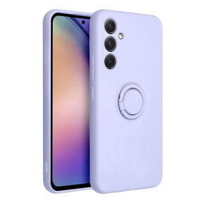 Husa pentru Samsung Galaxy A16 5G A166 / A16 4G A165, OEM, Silicone Ring - Mov - NotebookGsm