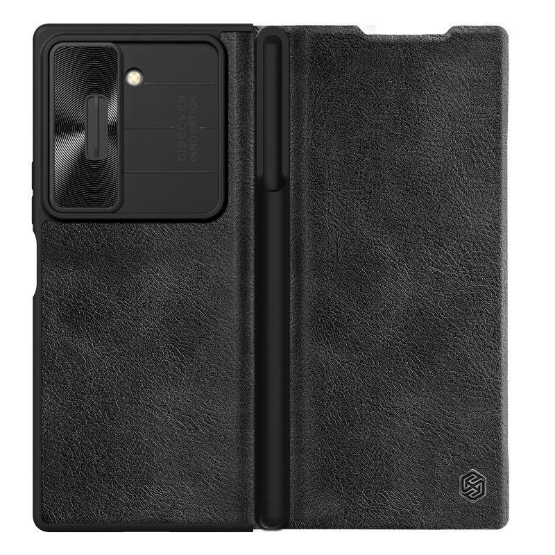 Husa pentru Samsung Galaxy Z Fold6 F956, Nillkin, Qin Leather Pro