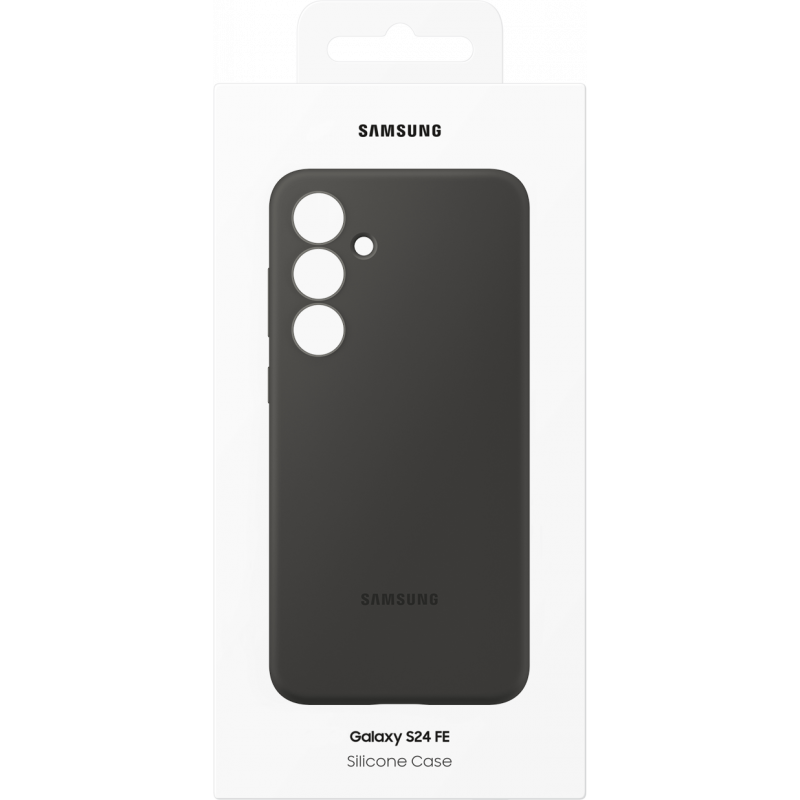 Husa pentru Samsung Galaxy S24 FE S721, Silicone Case, Neagra EF-PS721CBEGWW