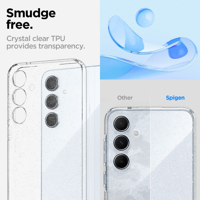 Husa pentru Samsung Galaxy A55 5G A556, Spigen, Liquid Crystal Glitter, Transparenta ACS07538