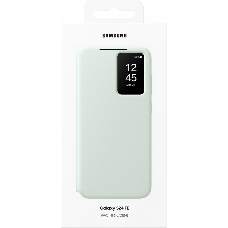 Husa pentru Samsung Galaxy S24 FE S721, S-View Wallet, Verde EF-ZS721CMEGWW