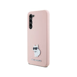 Husa pentru Samsung Galaxy S23+ S916, Karl Lagerfeld, Silicone Choupette Metal - Roz - NotebookGsm