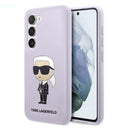 Husa pentru Samsung Galaxy S23+ S916, Karl Lagerfeld, Silicone Ikonik Karl - Mov - NotebookGsm