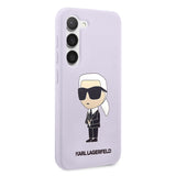 Husa pentru Samsung Galaxy S23+ S916, Karl Lagerfeld, Silicone Ikonik Karl - Mov - NotebookGsm