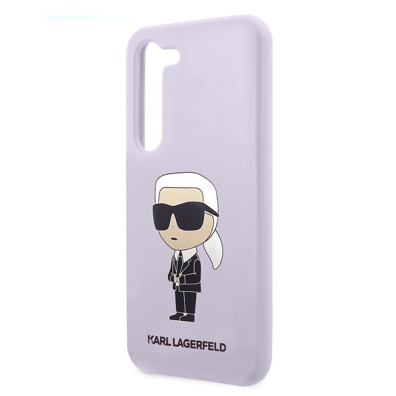 Husa pentru Samsung Galaxy S23+ S916, Karl Lagerfeld, Silicone Ikonik Karl - Mov - NotebookGsm