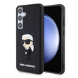 Husa pentru Samsung Galaxy S24+ S926, Karl Lagerfeld, 3D Rubber Ikonik Karl - Neagra - NotebookGsm