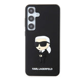 Husa pentru Samsung Galaxy S24+ S926, Karl Lagerfeld, 3D Rubber Ikonik Karl - Neagra - NotebookGsm
