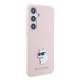 Husa pentru Samsung Galaxy S24+ S926, Karl Lagerfeld, Silicone Choupette Metal