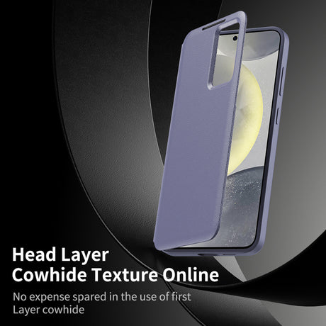 Husa pentru Samsung Galaxy S25 FE, Techsuit, SmartView - Mov - NotebookGsm