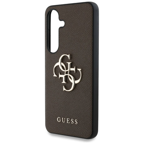 Husa pentru Samsung Galaxy S25 S931, Guess, 4G Grained Big and Classic Log - Maro - NotebookGsm