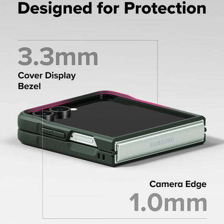 Husa pentru Samsung Galaxy Z Flip7 F766, Ringke, Onyx - Verde Inchis - NotebookGsm