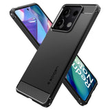 Husa pentru Xiaomi Redmi Note 13 5G, Spigen, Rugged Armor, Neagra ACS07665