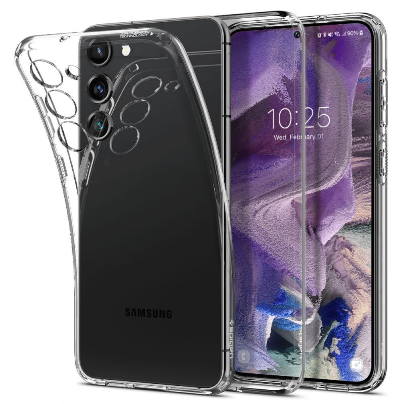 Husa pentru Samsung Galaxy S23 S911, Spigen, Liquid Crystal, Transparenta ACS05708