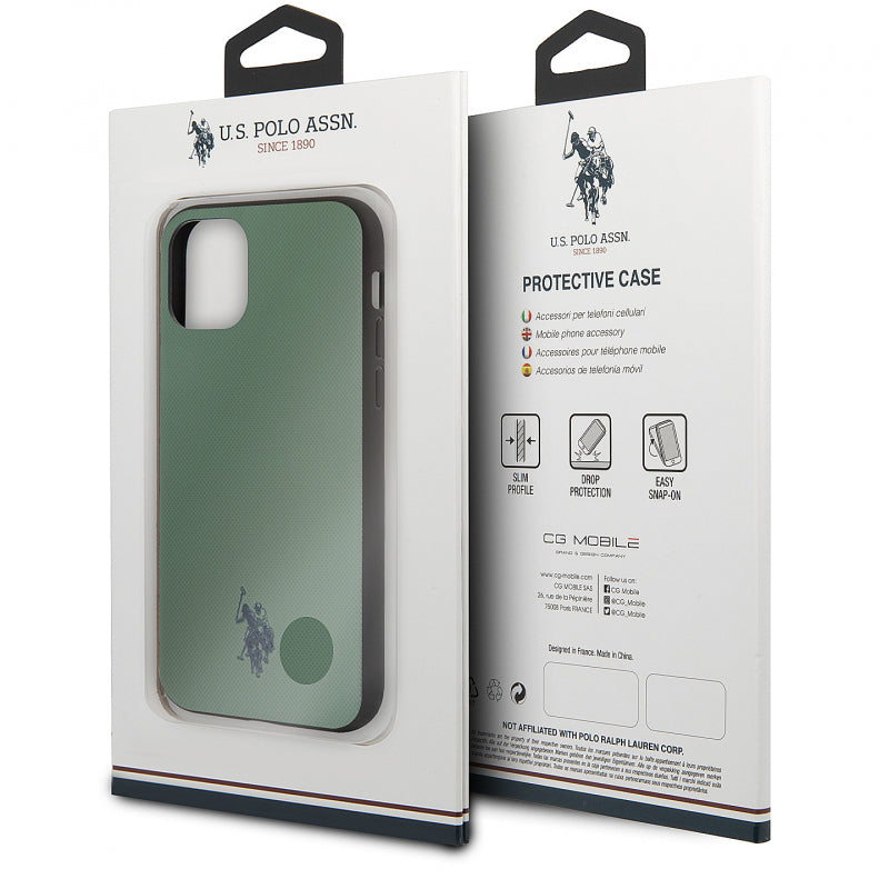 Husa pentru Apple iPhone 11 Pro, U.S. Polo, Wrapped, Verde USHCN58PUGN