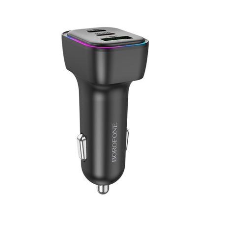Borofone BZ28C Trophie autós töltő, 60W, 3A, 1 db USB-A, 2 db USB-C