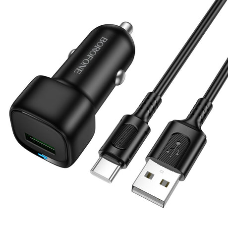 Incarcator Auto Cu Cablu USB-C Borofone BZ34 Cloud, 18W, 3A, 1 x USB-A