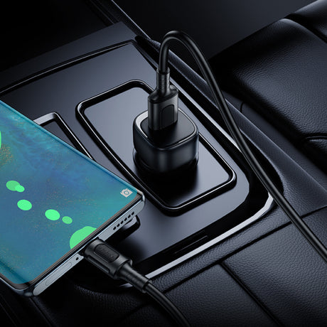 Borofone BZ34 Cloud USB-C autós töltő, 18W, 3A, 1 x USB-A