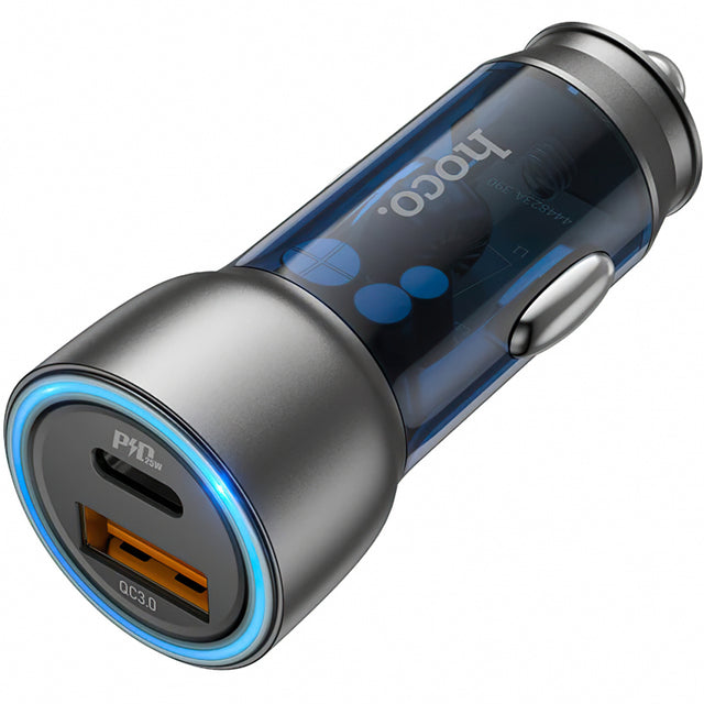 Incarcator Auto HOCO NZ8, 43W, 3A, 1 x USB-A - 1 x USB-C