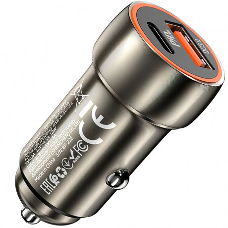 HOCO Z46A autós töltő, 20W, 3A, 1 x USB-A - 1 x USB-C