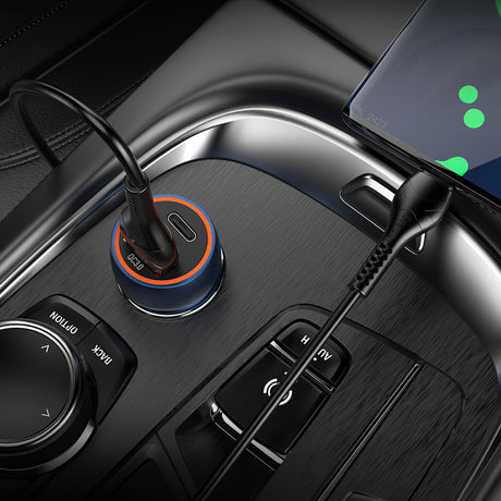 HOCO Z46A autós töltő, 20W, 3A, 1 x USB-A - 1 x USB-C