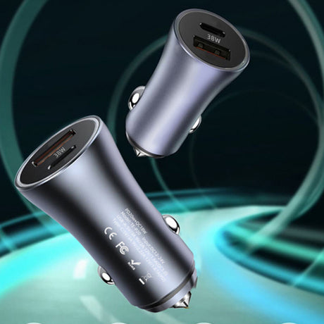 Techsuit C3 RescueVolt autós töltő, 48W, 3A, 1 db USB-A - 1 db USB-C