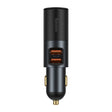 Incarcator Auto Baseus Share Together, 120W, 3A, 1 x Extensie Bricheta - 2 x USB-A, Negru CCBT-D0G