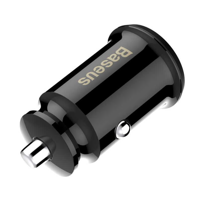 Incarcator Auto Baseus Grain, 10W, 2.4A, 2 x USB-A, Negru CCALL-ML01