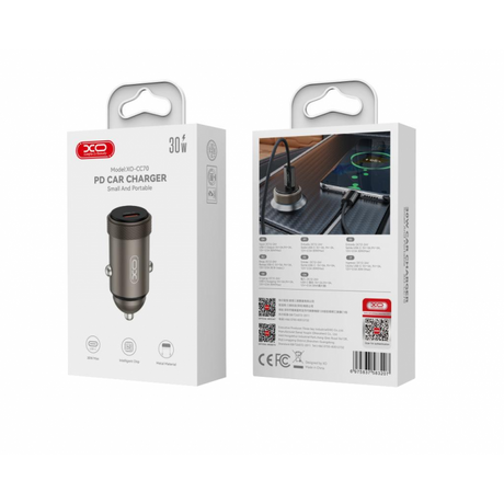 XO Design CC70 autós töltő, 30W, 3A, 1 x USB-C