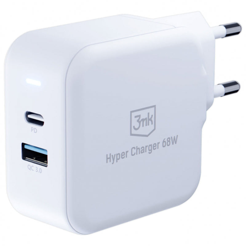 Incarcator Retea 3MK HyperCharger, 68W, 5A, 1 x USB-A - 1 x USB-C