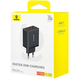 Incarcator Retea Baseus Cube, 30W, 3A, 1 x USB-C - 2 x USB-A, Negru P10111402113-00