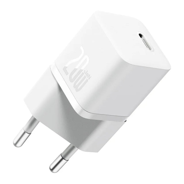 Incarcator Retea Baseus GaN Mini 1C, 20W, 3A, 1 x USB-C, Alb CCGN050102