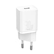 Incarcator Retea Baseus Super Si 1C, 30W, 3A, 1 x USB-C, Alb CCSUP-J02