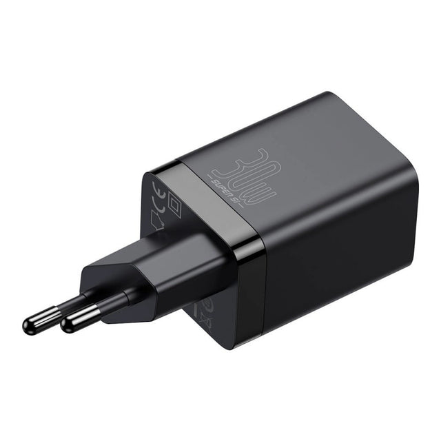 Incarcator Retea Baseus Super Si Pro, 30W, 3A, 1 x USB-A - 1 x USB-C, Negru CCSUPP-E01