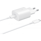 Incarcator Retea cu Cablu USB-C Samsung EP-TA800W + DA705BWE, 25W, 3A, 1 x USB-C, Alb GP-PTU021SOAWQ