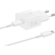 Incarcator Retea Cu Cablu USB-C Samsung, 25W, 3A, 1 x USB-C, Alb EP-T2510XWEGEU