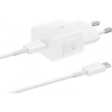 Incarcator Retea Cu Cablu USB-C Samsung, 25W, 3A, 1 x USB-C, Alb EP-T2510XWEGEU