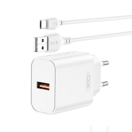 Incarcator Retea Cu Cablu USB-C XO Design CE33, 18W, 3A, 1 x USB-
