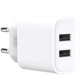 Incarcator Retea Cu Cablu microUSB XO Design CE02C, 10.5W, 2.1A, 2 x USB-