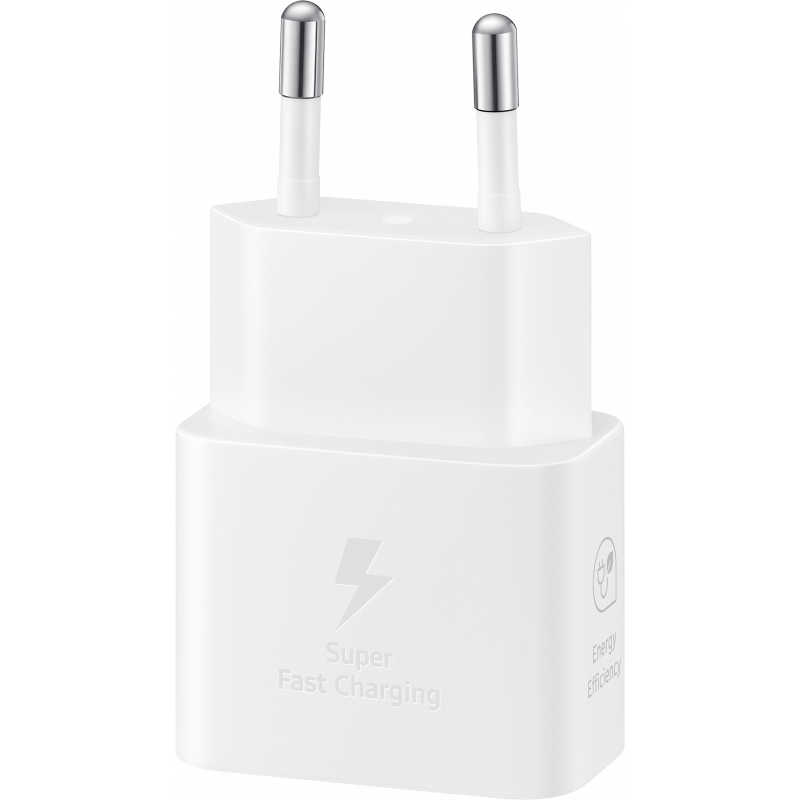 Incarcator Retea Cu Cablu USB-C Samsung, 25W, 3A, 1 x USB-C, Alb EP-T2510XWEGEU