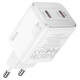 Incarcator Retea Cu Cablu Lightning HOCO N42, 45W, 3A, 2 x USB-C