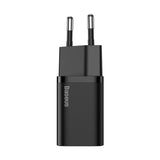 Incarcator Retea cu Cablu Lightning Baseus Super Si, 20W, 3A, 1 x USB-C, Negru TZCCSUP-B01