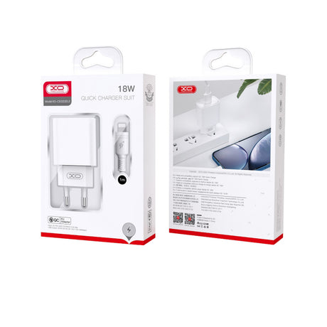 XO Design CE02D USB-C kábeltöltő, 18W, 3A, 1 x USB-