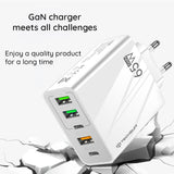 Incarcator Retea Cu Cablu USB-C Techsuit CHC2 PentaXPower, 20W, 3A, 3 x USB-A - 2 x USB-C