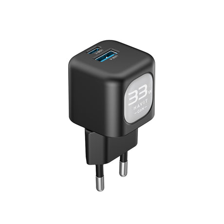 HAVIT UC230 fali töltő, 33W, 3A, 1 x USB-A - 1 x USB-C