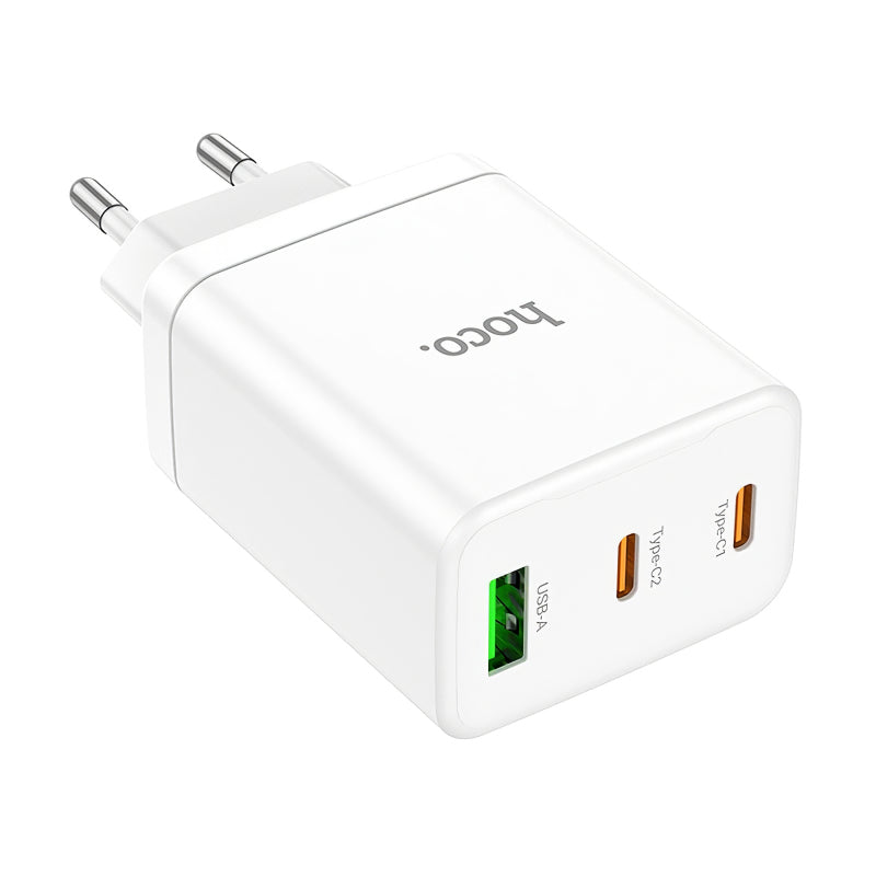 Incarcator Retea HOCO N33, 35W, 3A, 1 x USB-A - 2 x USB-C