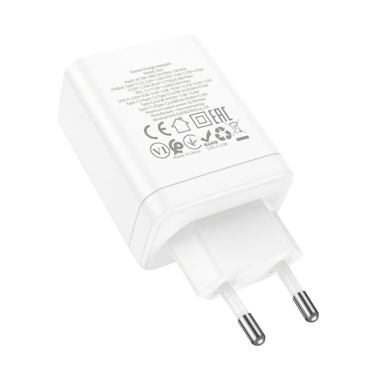 Incarcator Retea HOCO N33, 35W, 3A, 1 x USB-A - 2 x USB-C