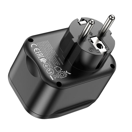 HOCO NS3 hálózati adapter, 20W, 3A, 1 x Schuko - 1 x USB-C - 2 x USB-A