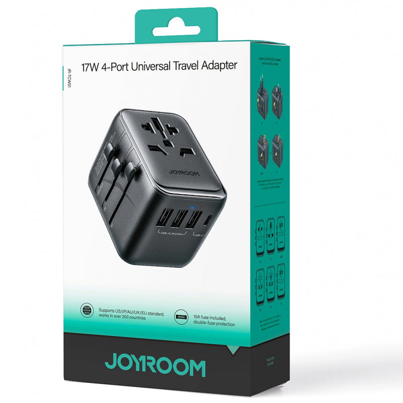 Incarcator Retea Joyroom JR-TCW01 Travel, 17W, 3A, 1 x USB-C - 3 x USB-A