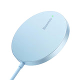 Incarcator Retea Wireless Baseus Simple Mini 3, 15W, 1.67A, Albastru CCJJ040303